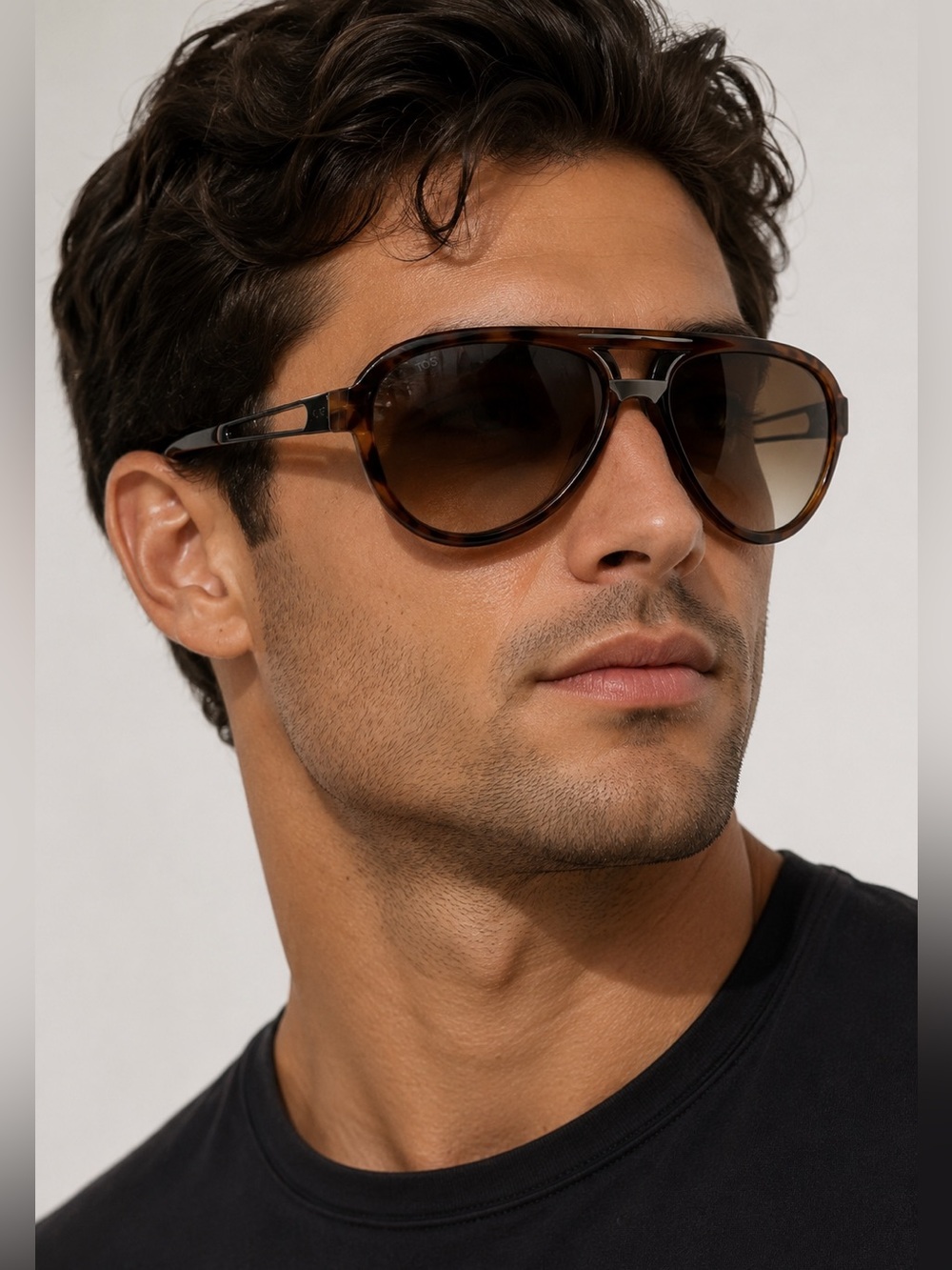 Tod’s TO12 25N Aviator Sunglasses Tortoise Brown Made in Italy 100% Auth